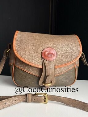 Dooney and Bourke awl Leather Teton Multi Tri Color crossbody bag
